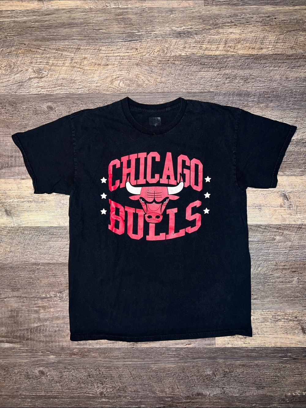 Chicago Bulls Black Graphic Tee